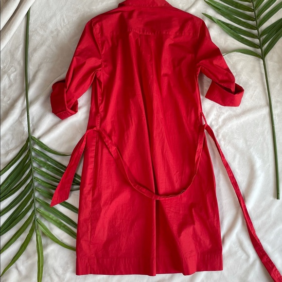 Elie Tahari red button up dress - Picture 3 of 3
